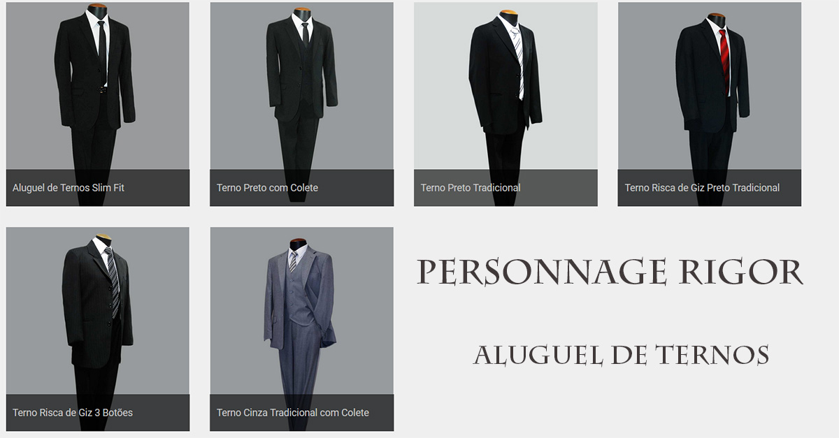 aluguel de ternos preços